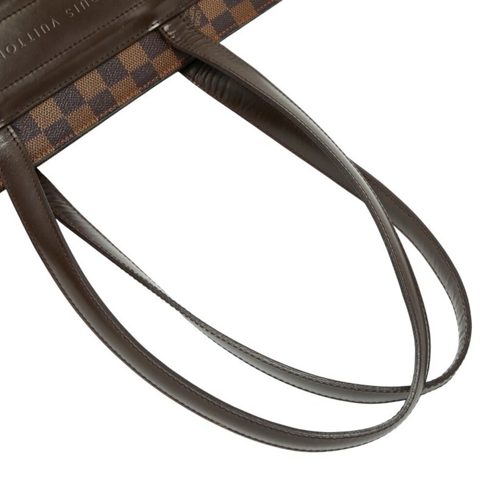 LOUIS VUITTON Authentic Brown Damier Leather Tote Bag - Picture 10 of 13